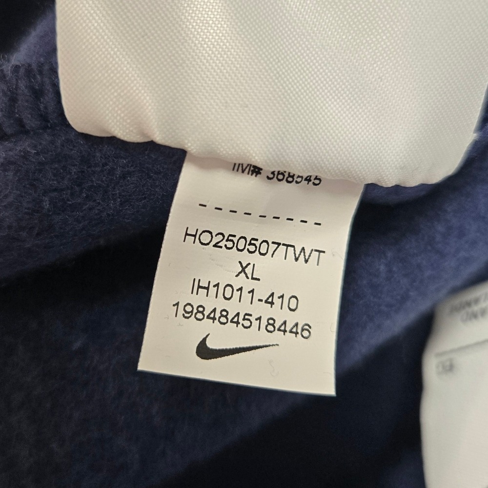 Nike Womens XL Phoenix Fleece Wide Leg Sweatpants Navy Blue High Rise Standard - Picture 8 of 14